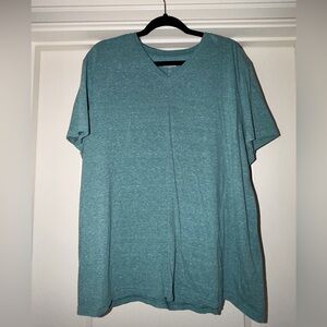 Goodfellow & Co Teal V-Neck Short Sleeve Tee